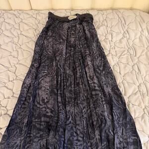 Zara Black Printed Belted Skirt - Size S